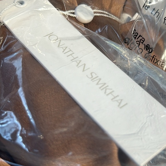 Brand new SIZE "0" with tags Jonathan Simkhai Bell sleeve mini in latte - Picture 9 of 10
